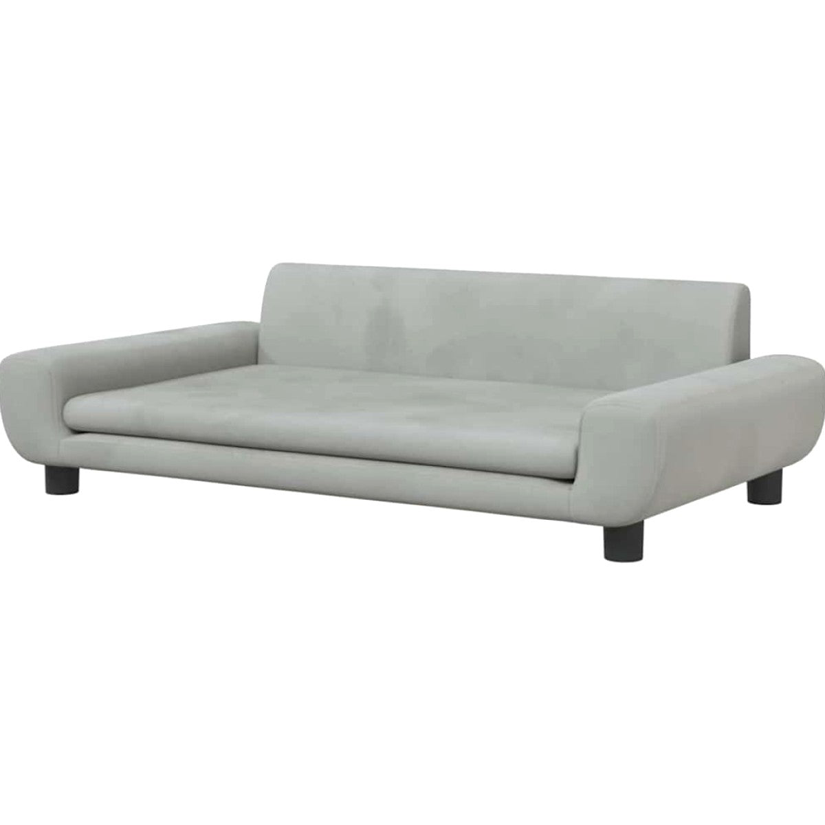 Hundesofa aus Samt 90 cm — erhöhte Ränder, waschbarer Bezug